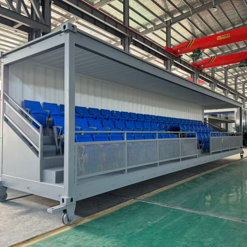 shipping container football stand for exporting