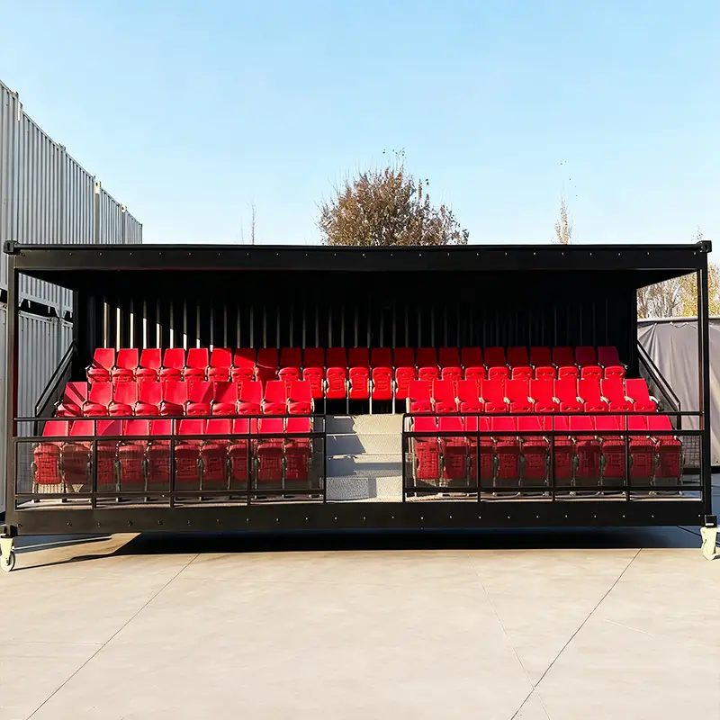 Commercial Container Grandstand Manufacturer | Modular Stadium Seating Solution for Events Sports
