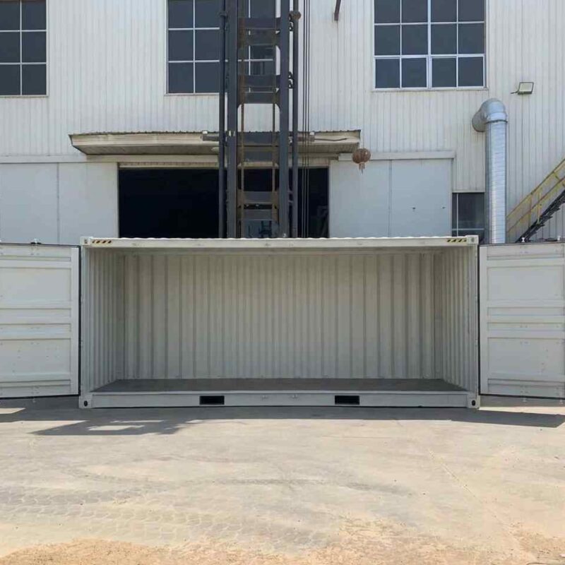 Side opening shipping container for Flexible Loading and Bulk Handling