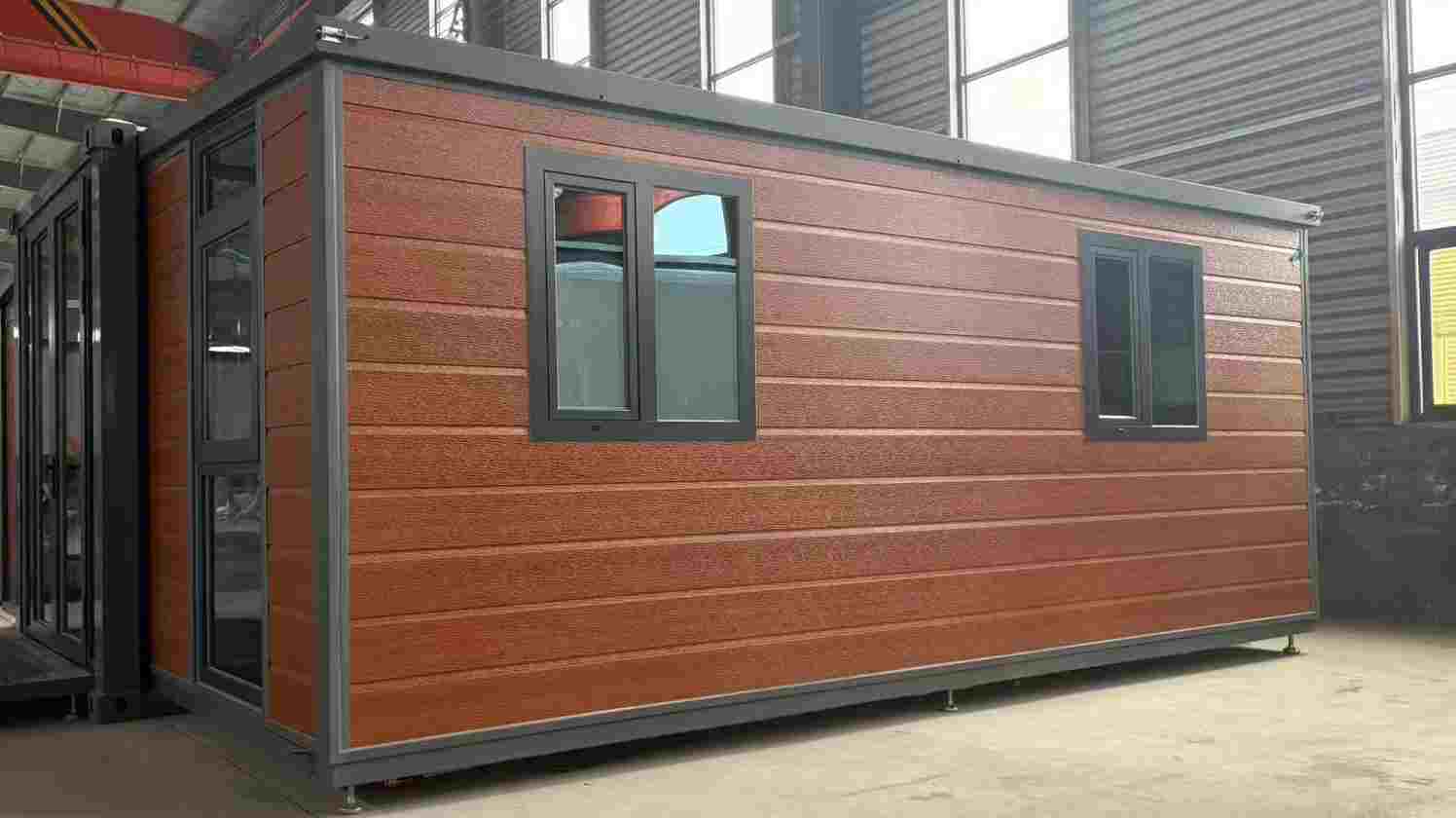 Fully opened state of 40ft expandable prefab house, high-quality export model from China expandable container house factory and distributor