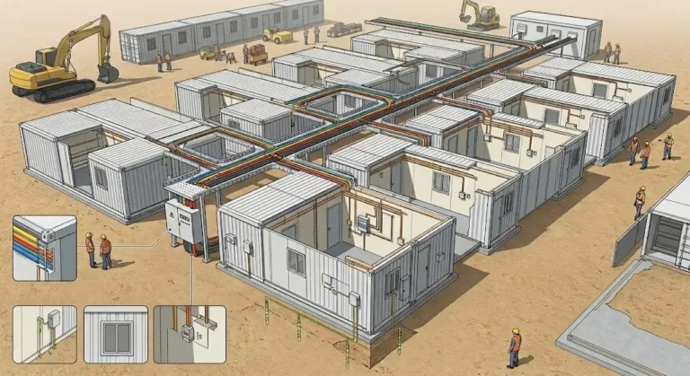 Electrical issues must be carefully considered in container houses.