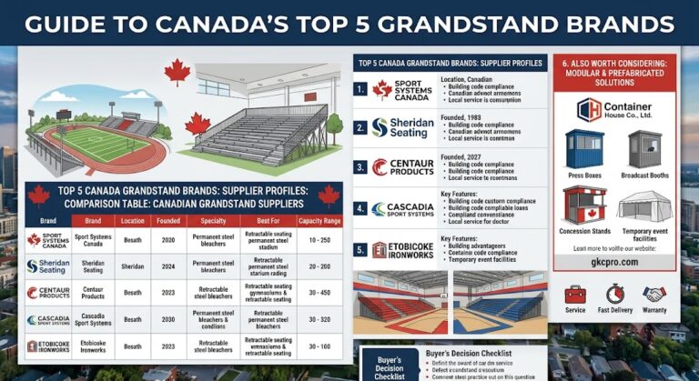 canada grandstand supplier list