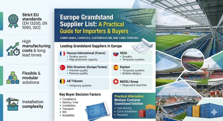 Europe Grandstand Supplier List show